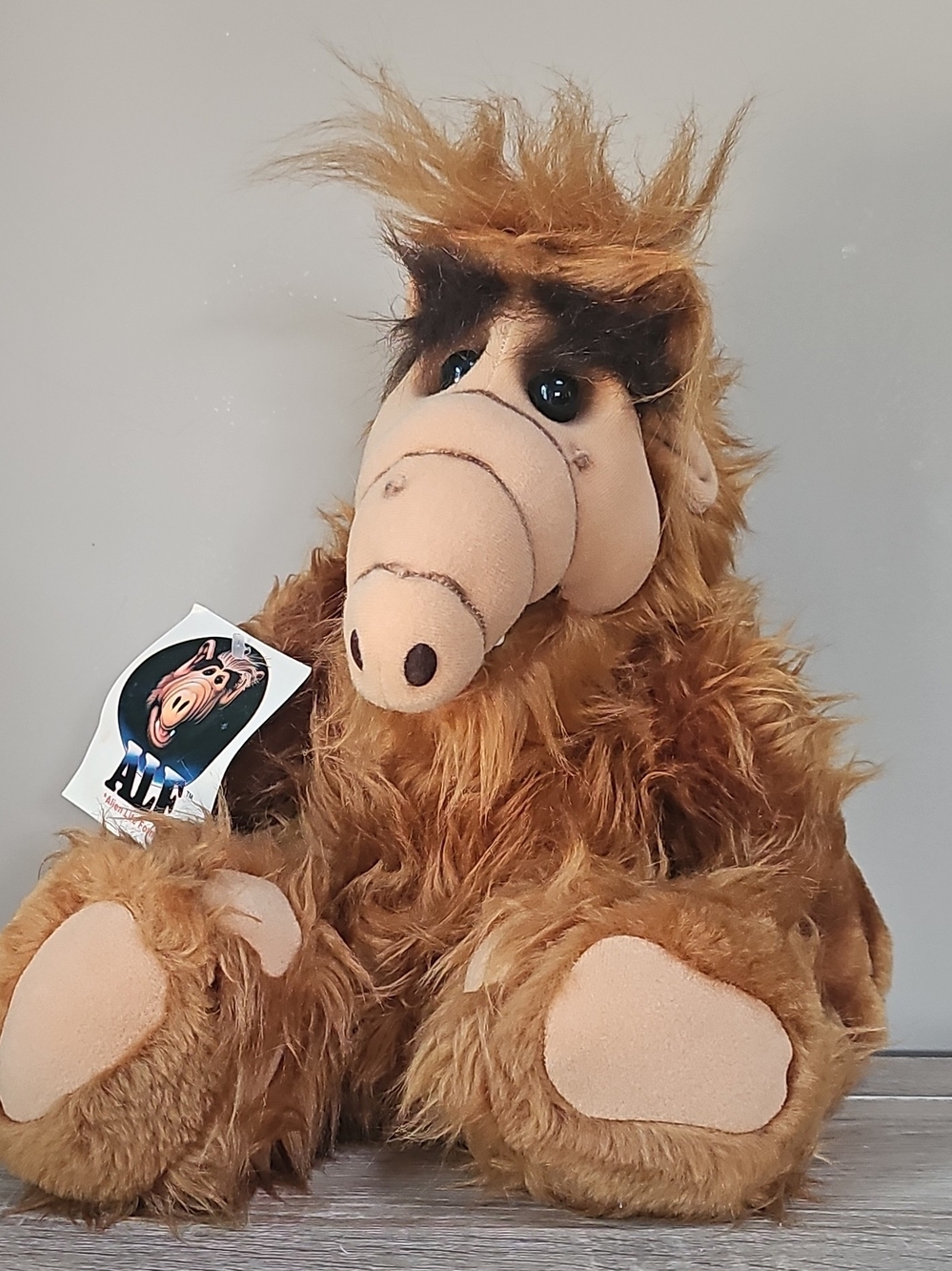 NWT Vintage 1986 17" Tall ALF Plush Doll Brown Retro ALF Stuffed Animal